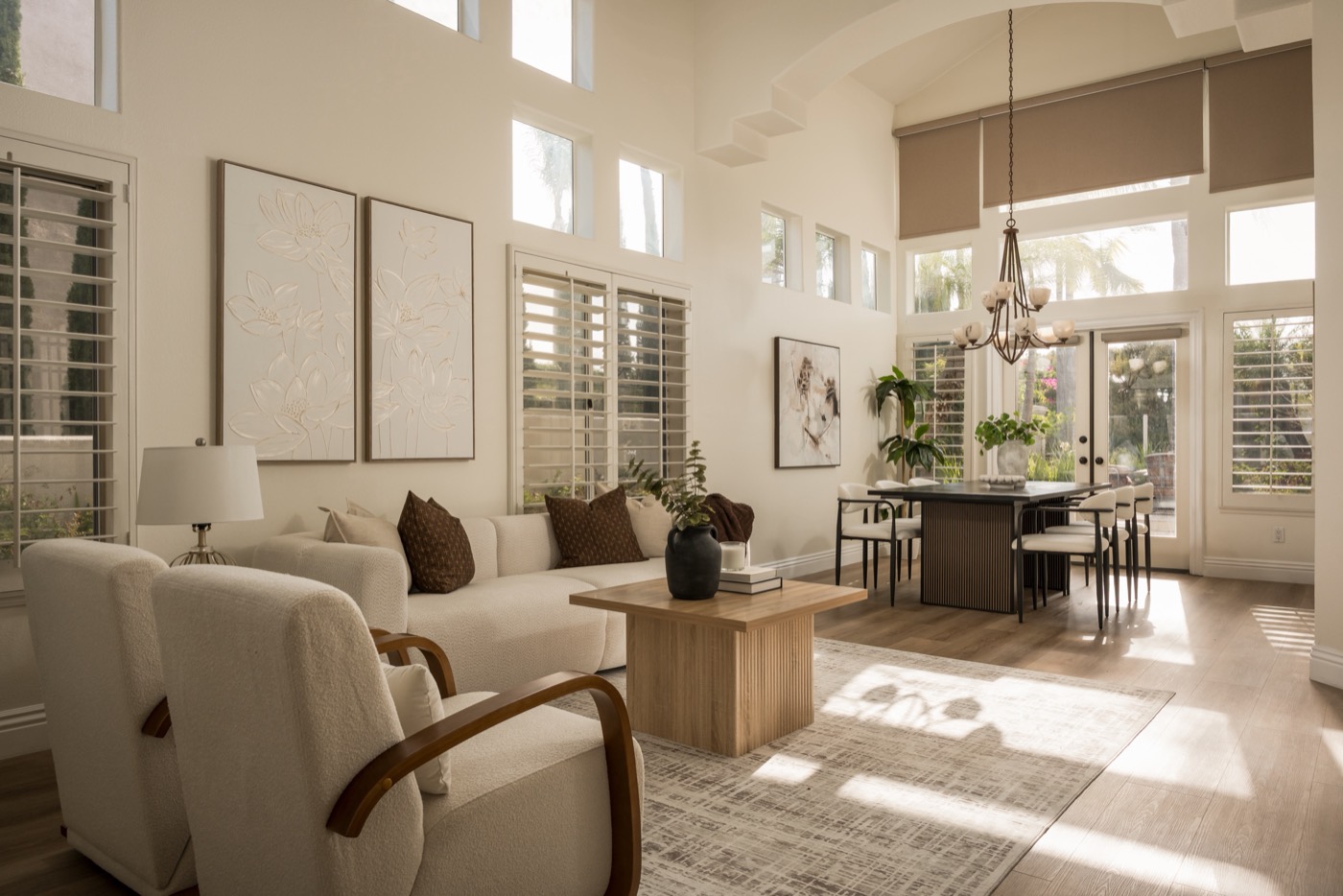 21 Agia, Laguna Niguel — great room with tall windows